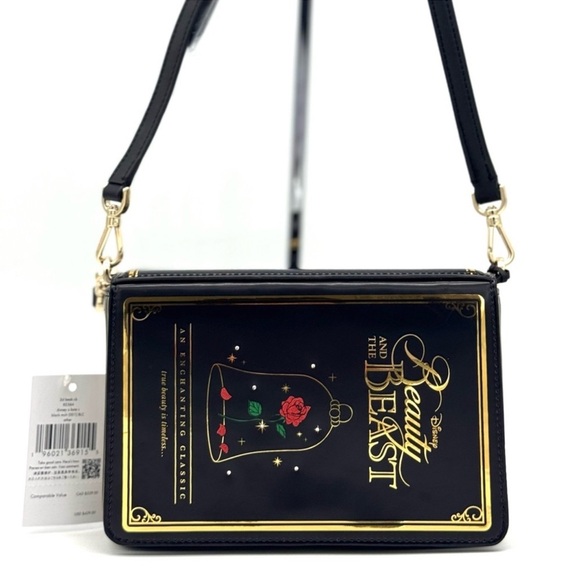 Kate Spade x Disney Beauty and The Beast 3D Book Crossbody Bag Black Multi - Picture 1 of 10